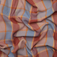 Cotton - Baja Blanket - Plaid - Sienna