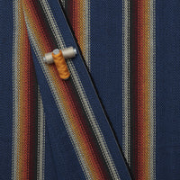 Cotton - Baja Blanket - Stripe - Blue Jay