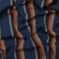 Cotton - Baja Blanket - Stripe - Blue Jay