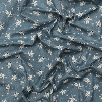 Lewis & Irene - Cotton - Space Glow - Astronauts - Grey Blue