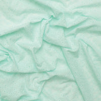 Cotton - Gold Fish Eyelet - Seafoam