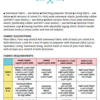 Tilly And The Buttons - Coralie Swimswear