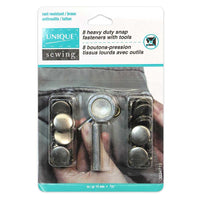 UNIQUE - Heavy Duty Snaps Kit with Tool - 15mm - Assorted