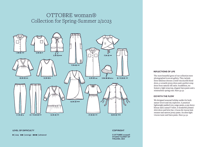 Ottobre - Pattern Magazine - Women's S/S 2023
