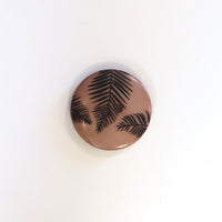 Button - 2 Hole - 25mm - Leaf Print - Assorted