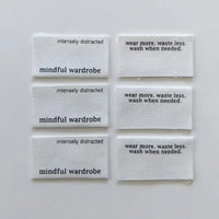 Intensely Distracted - Sewing Label - Mindful Wardobe