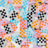 Sarah Hearts - Sewing Labels - Checkerboard Multipack