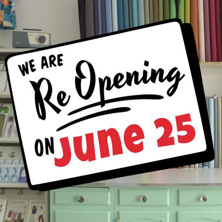 We are re-opening!