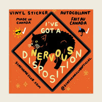 Stay Home Club - Vinyl Sticker - Nervous Disposition