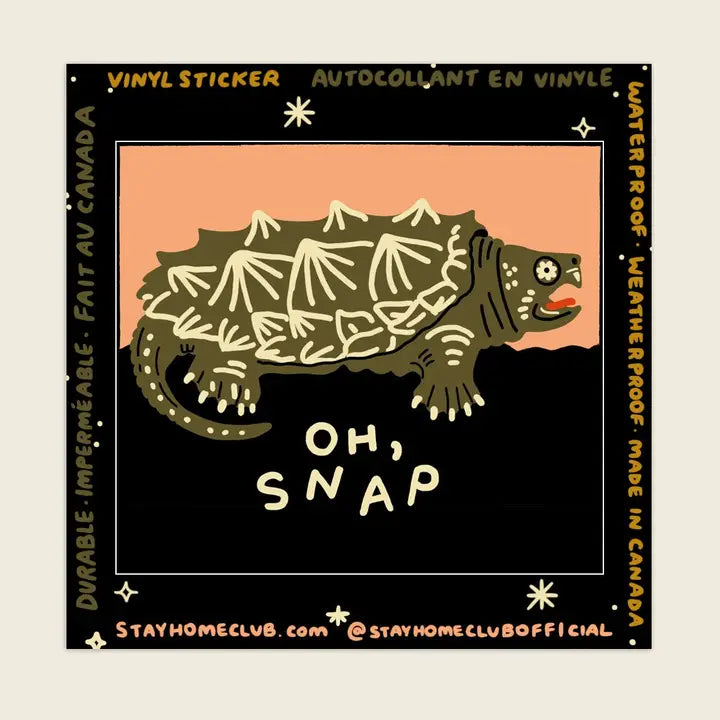Stay Home Club - Vinyl Sticker - Oh Snap
