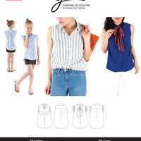 Jalie - Rose Sleeveless Button-Down Shirt