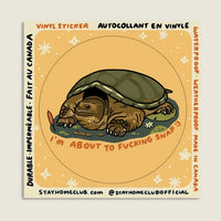 Stay Home Club - Vinyl Sticker - About to Snap