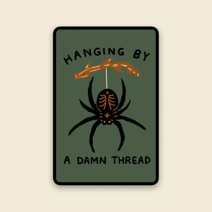 Stay Home Club - Vinyl Sticker - Hanging by a Thread