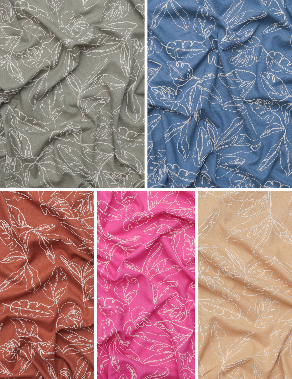 Rayon Blend - Capri Embroidery - Assorted
