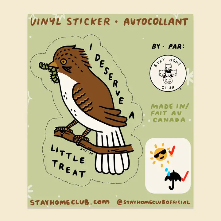 Stay Home Club - Vinyl Sticker - Little Treat