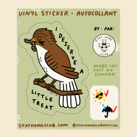 Stay Home Club - Vinyl Sticker - Little Treat
