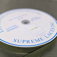 Cotton Webbing - 25mm - Assorted