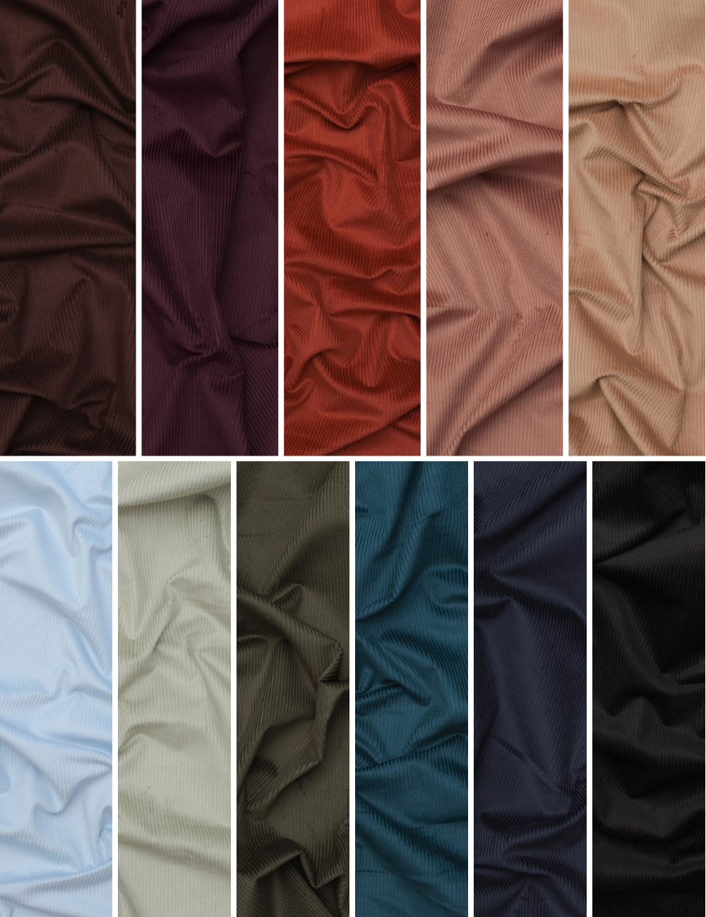 Cotton - Stretch Corduroy - 8 Wale - Assorted
