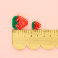 Sarah Hearts - Buttons - Strawberry - Large