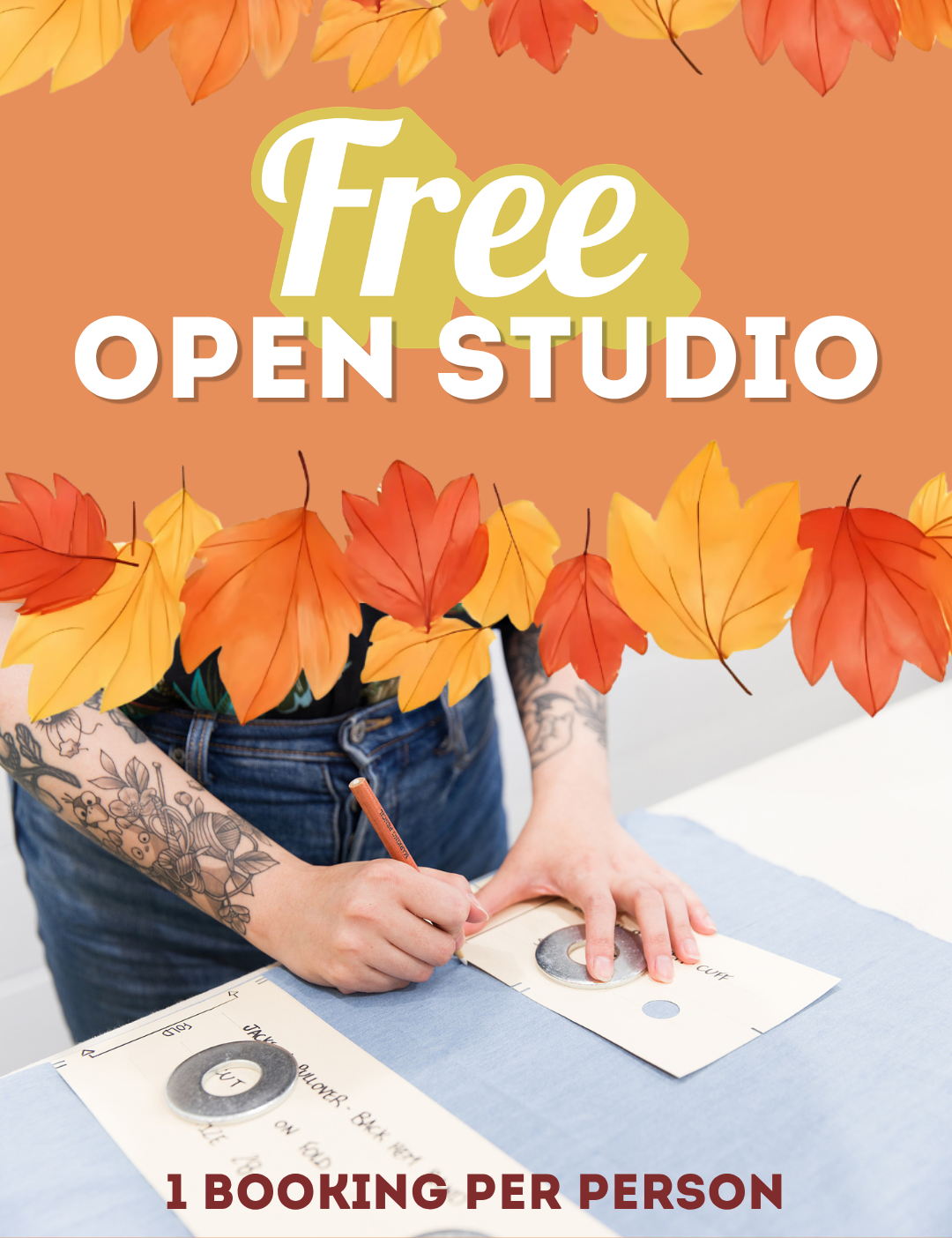 Free Open Studio Booking - October 10th