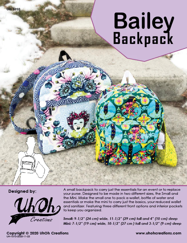 Uh Oh Creations - Bailey Backpack