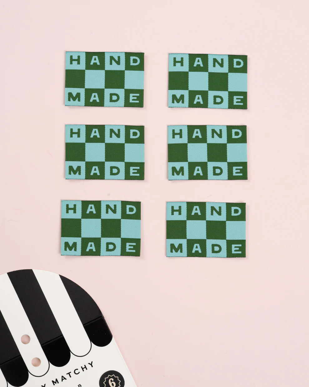Matchy Matchy Sewing Club - Sewing Labels - Handmade Checkerboard Large