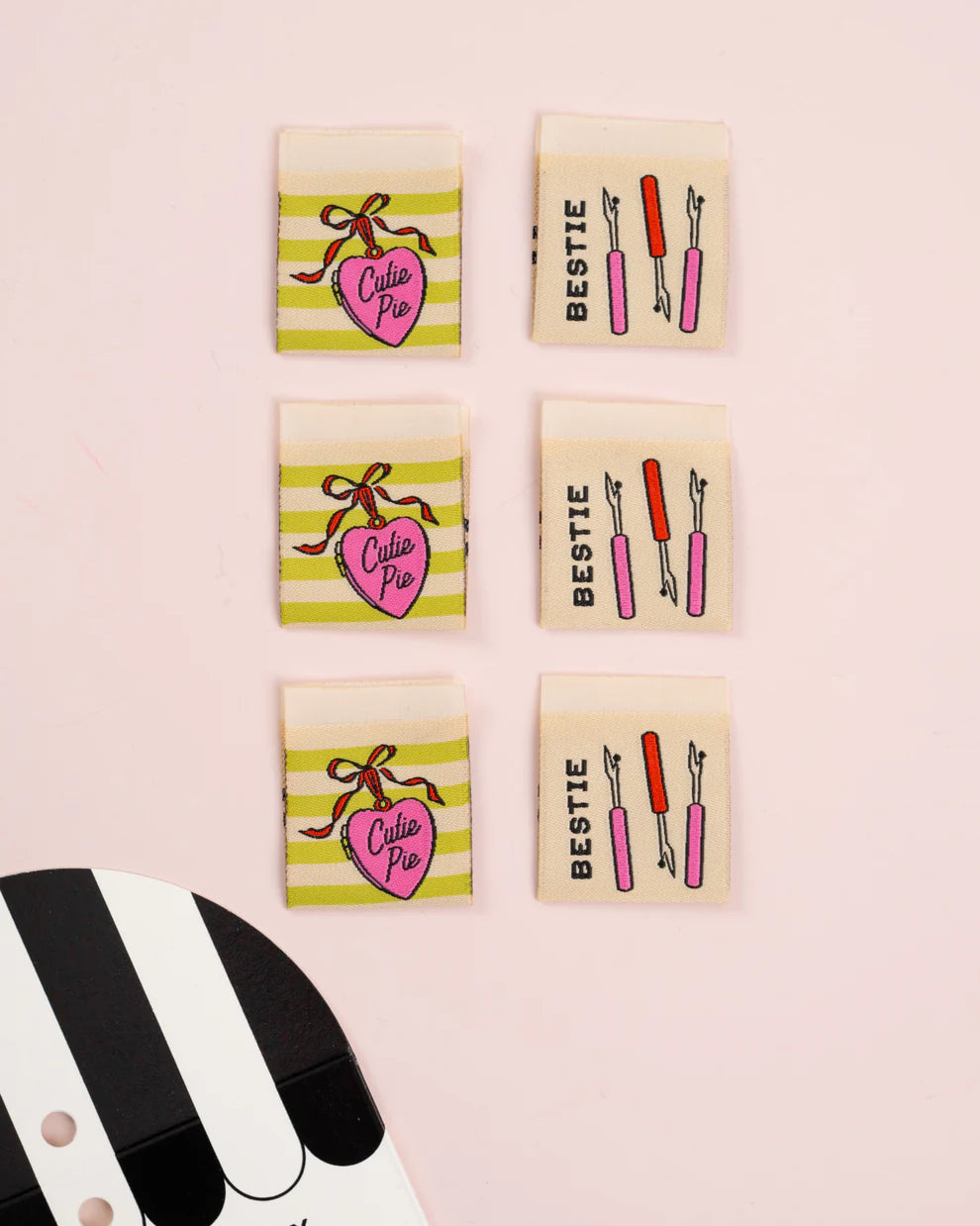 Matchy Matchy Sewing Club - Sewing Labels - Cutie Pie Bestie Square