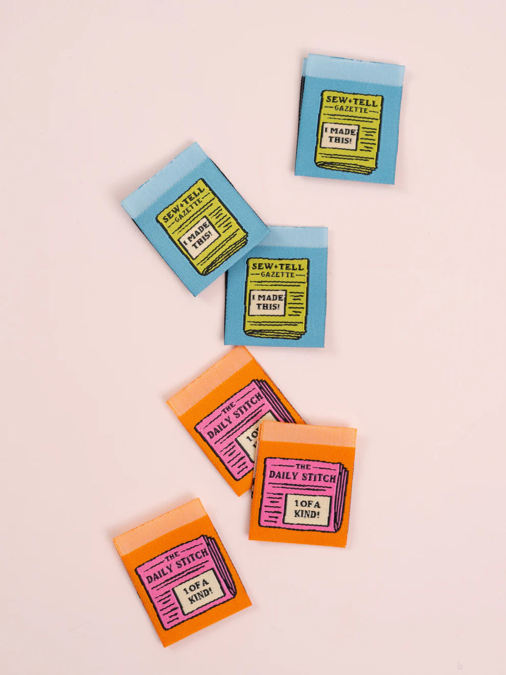 Matchy Matchy Sewing Club - Sewing Labels - Newspaper