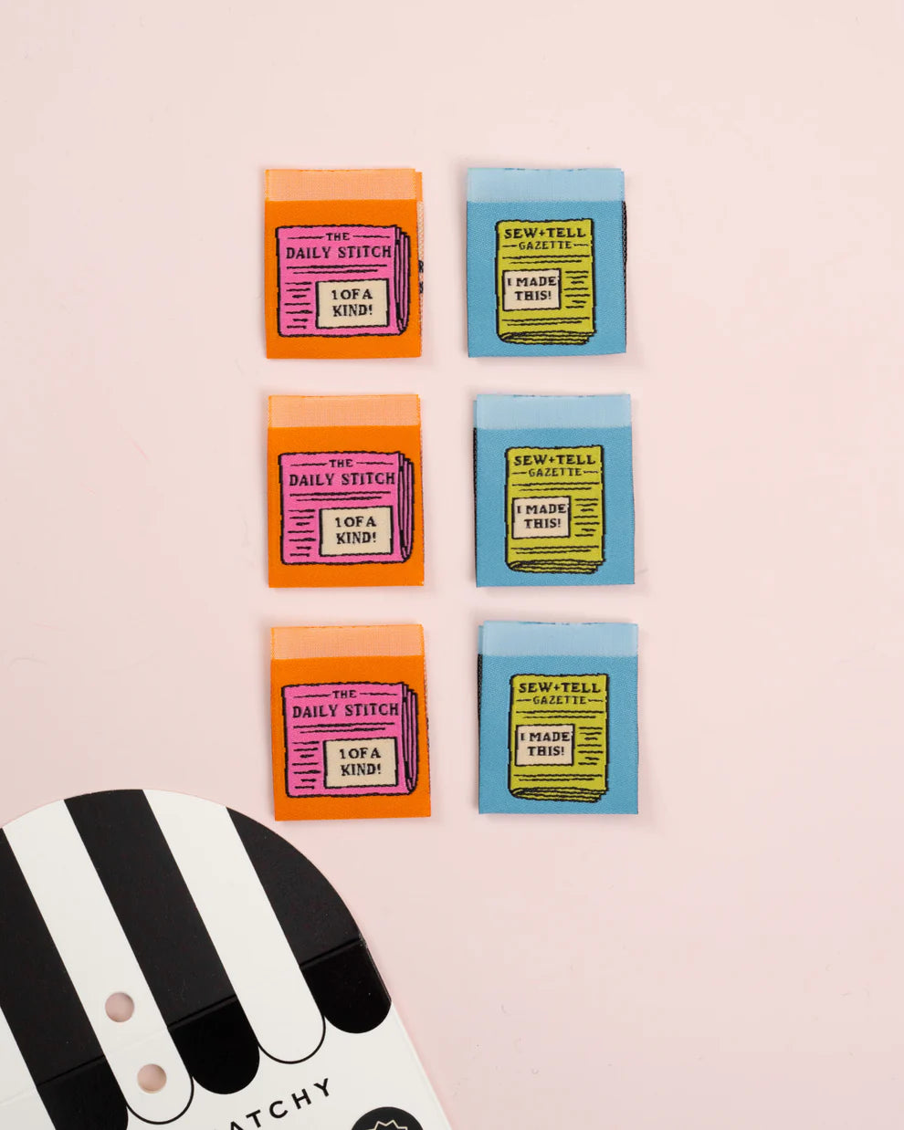 Matchy Matchy Sewing Club - Sewing Labels - Newspaper