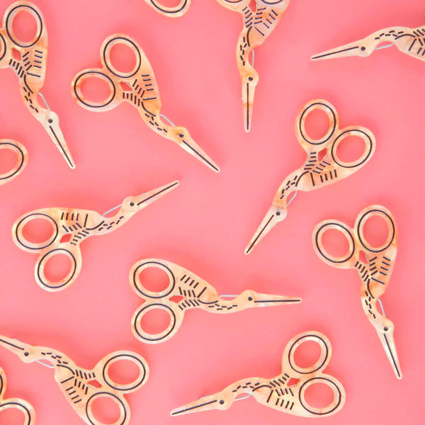 Sarah Hearts - Hair Clip - Stork Scissors