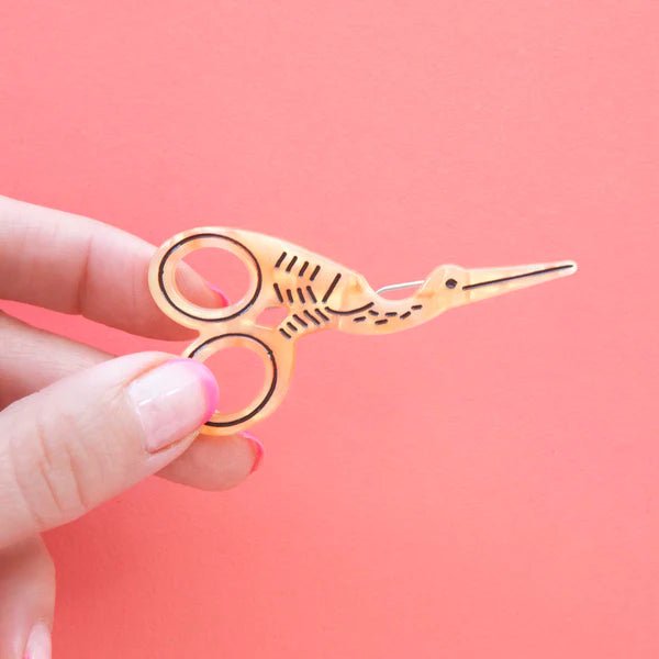 Sarah Hearts - Hair Clip - Stork Scissors