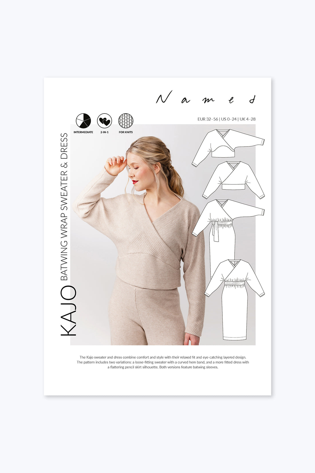 Named Clothing - Kajo Batwing Wrap Sweater