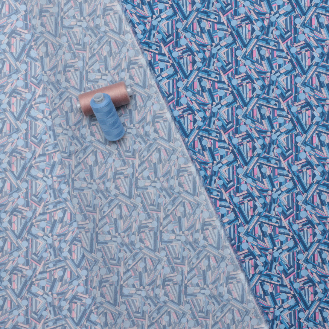 Liberty - Tana Lawn - Buttercup - Blue Pink