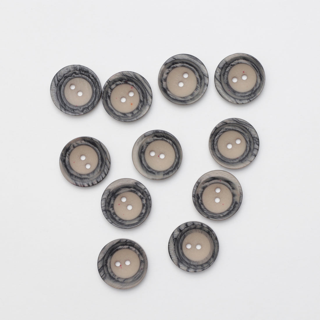 Buttons - 2 Hole - 28mm - Dish - Assorted