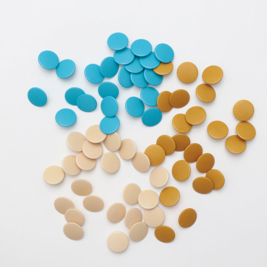 Buttons - Shank - 20mm - Fine Structure - Assorted