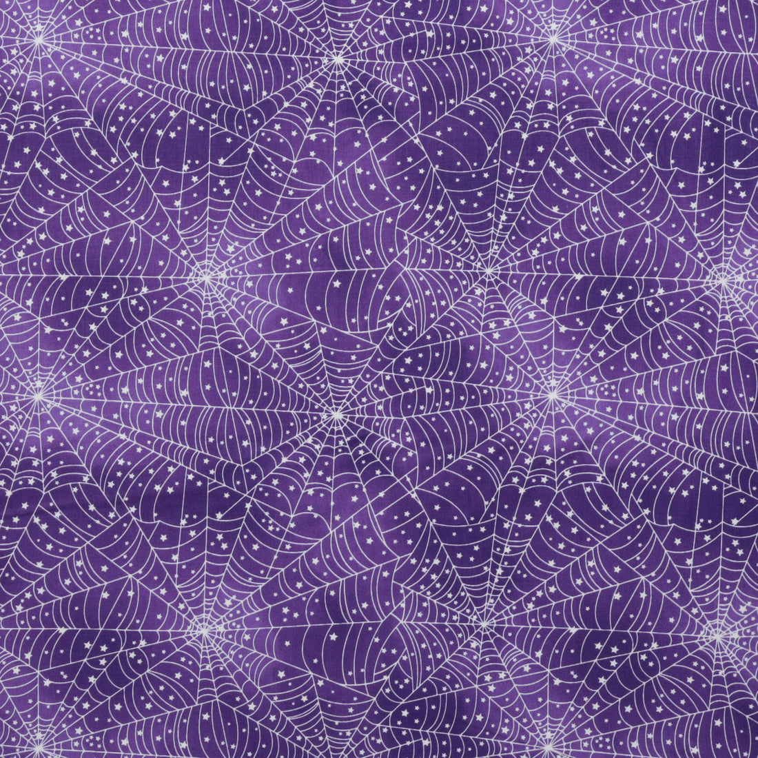 Benartex - Cotton - Glow-O-Ween - Glowing Webs - Purple