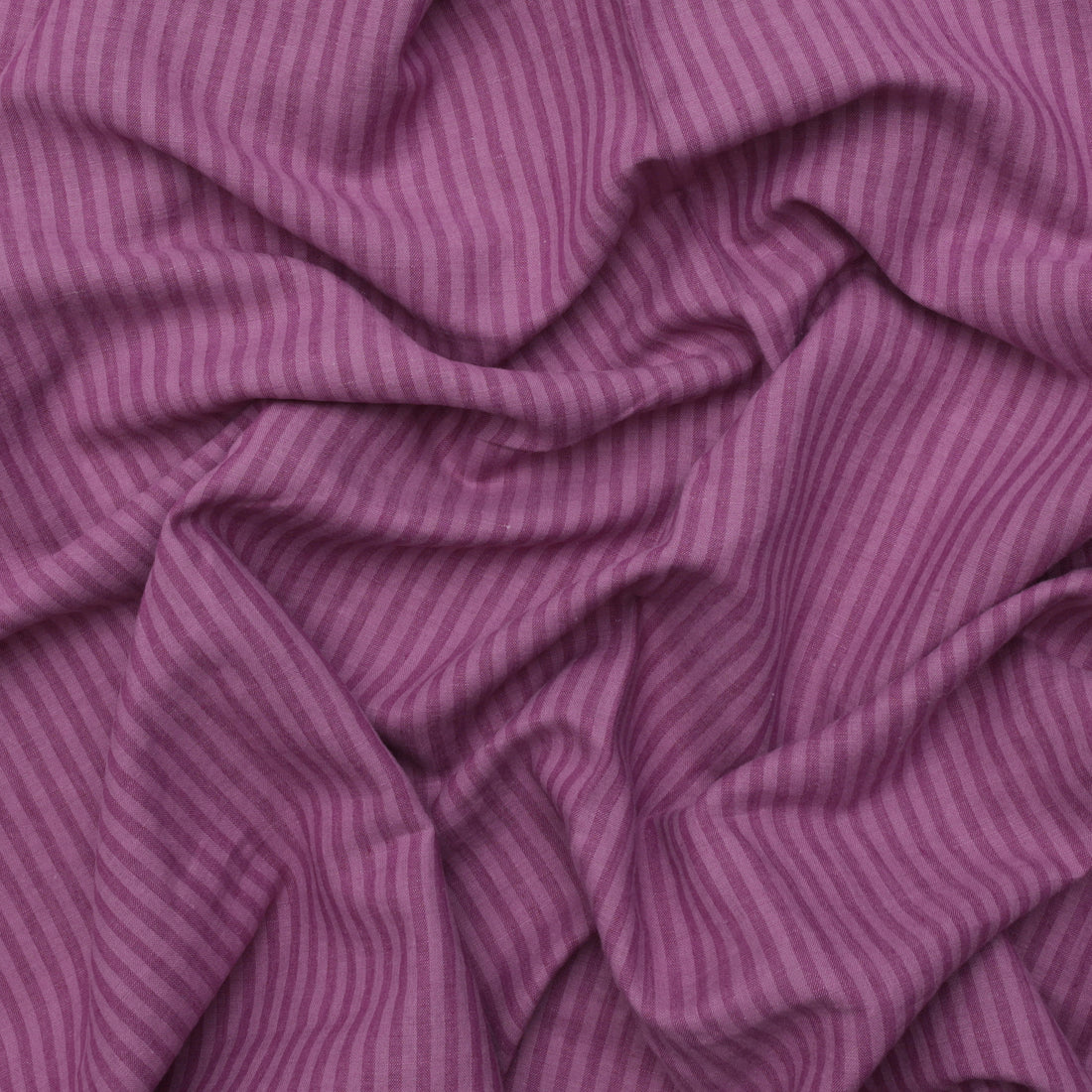 Linen Blend - Utopia - Washed Finish Stripe - Sorbet