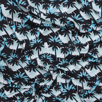 Stof - Cotton - Avalana - French Terry - Blue - Tropical Trees