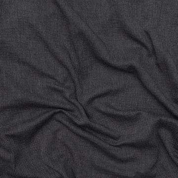 Cotton - Double Gauze - Vertical Stripe - Black
