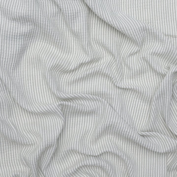 Cotton - Double Gauze - Vertical Stripe - Seafoam