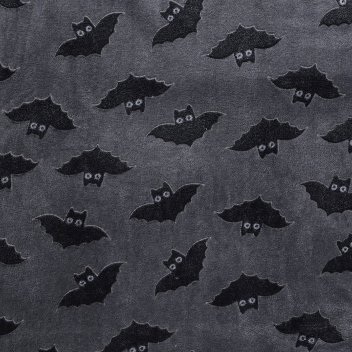 Katia - Poly - Minky Fleece -  Coraline Print - Halloween Bats