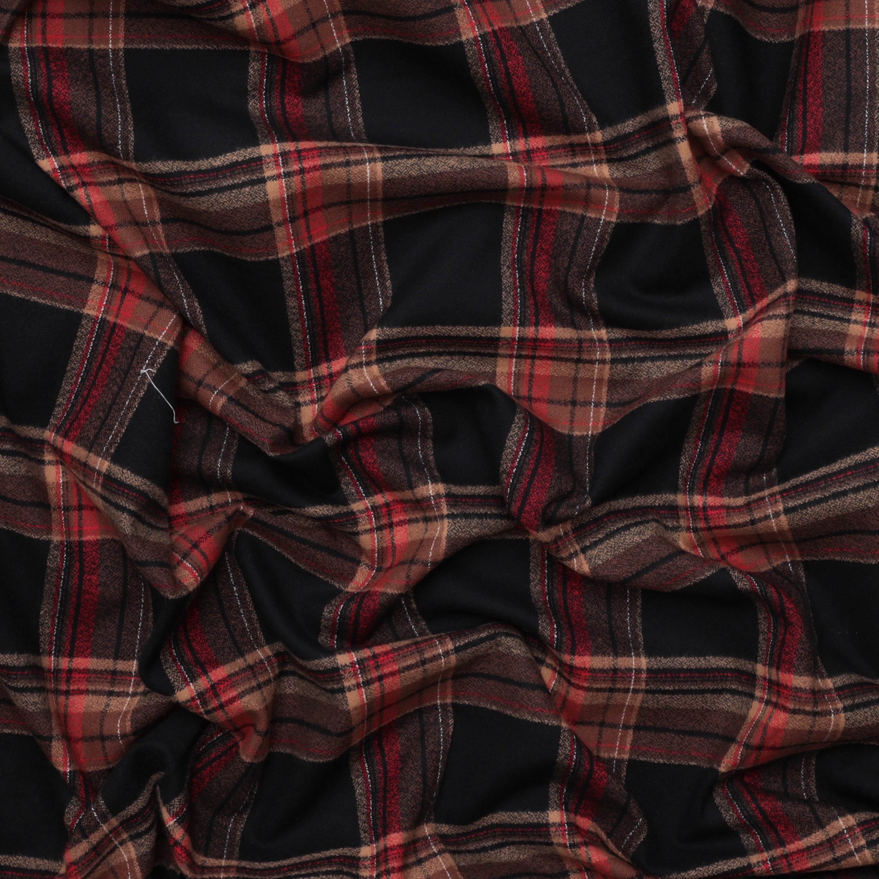Cotton - Mammoth Flannel - Plaid - Russet – RICK RACK Textiles