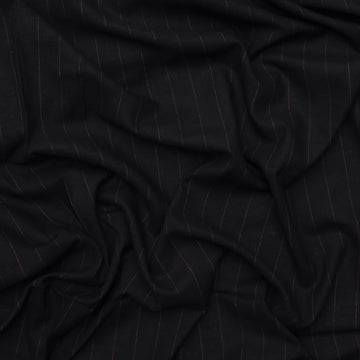 Linen Blend - Linen Stripe - Black Brown