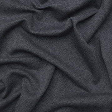 Cotton - Italian Double Knit - Dark Grey