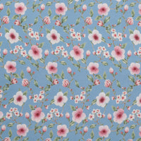 Cotton - French Terry - Bloom and Blossom - Blue Shadow