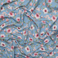 Cotton - French Terry - Bloom and Blossom - Blue Shadow