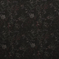 Recycled Poly - Ponte Print - Floral - Black Green