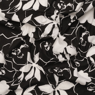 Linen Blend - Ibiza - Print - Black
