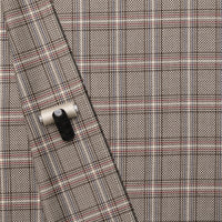 Wool - Suiting - Plaid - Burgundy Forest Beige