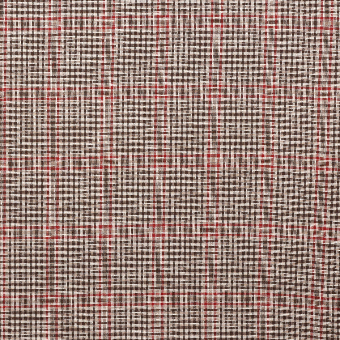 Wool Blend - Suiting - Plaid - Red Brown Beige